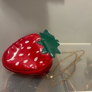 Strawberry Shaped Red Crossbody Bag